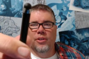 Will Terry displays his favorite stylus