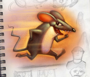 A Running Rat